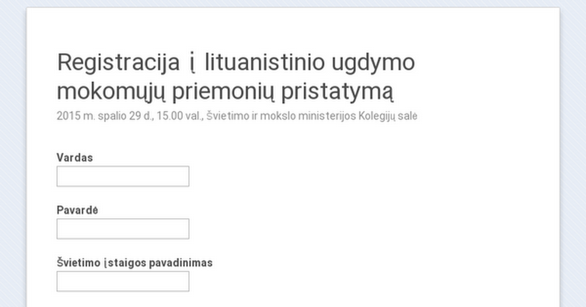 Registravimasis